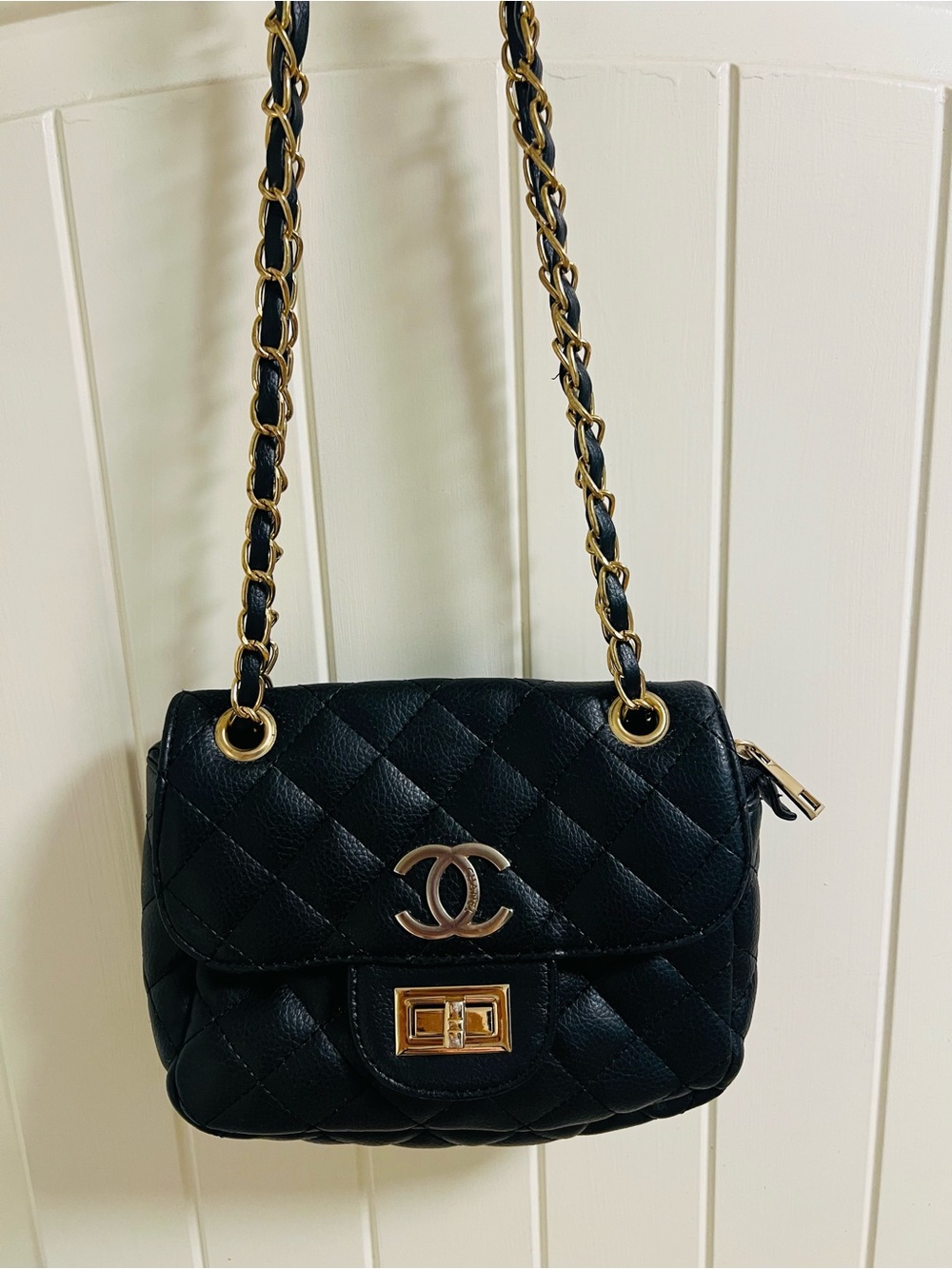 CHANEL LOGO CROSSBODY BAG